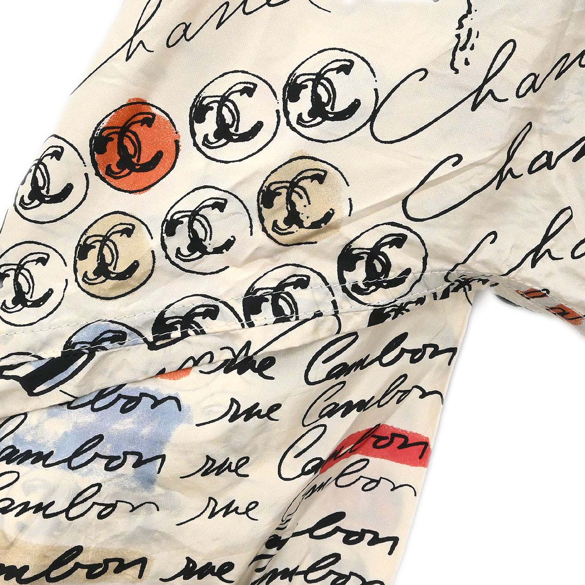 Chanel 2006 Mademoiselle Pattern Silk Jacket