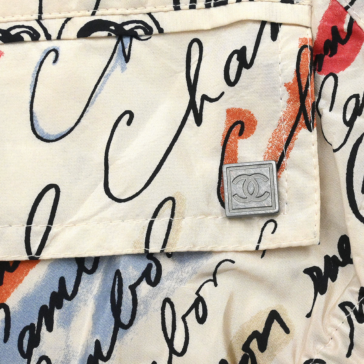 Chanel 2006 Mademoiselle Pattern Silk Jacket