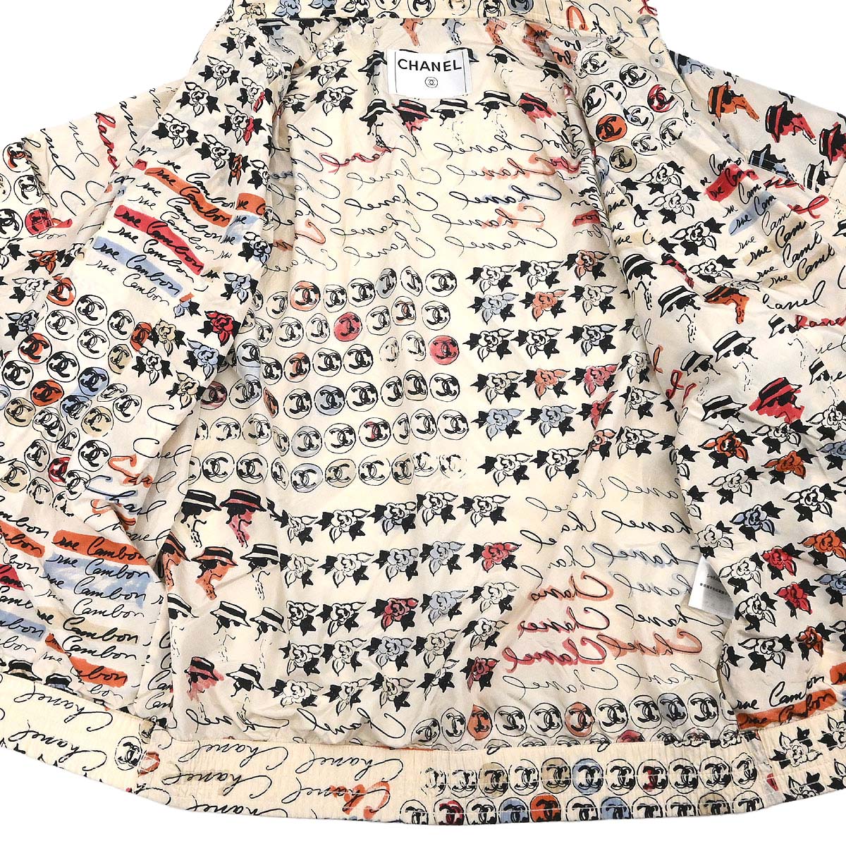 Chanel 2006 Mademoiselle Pattern Silk Jacket