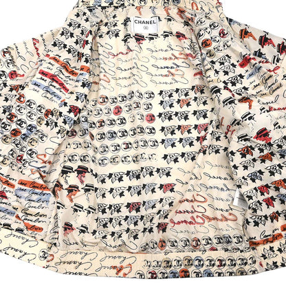 Chanel 2006 Mademoiselle Pattern Silk Jacket