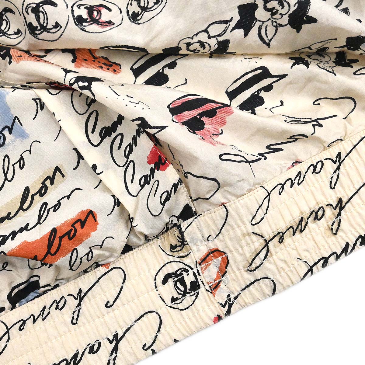 Chanel 2006 Mademoiselle Pattern Silk Jacket