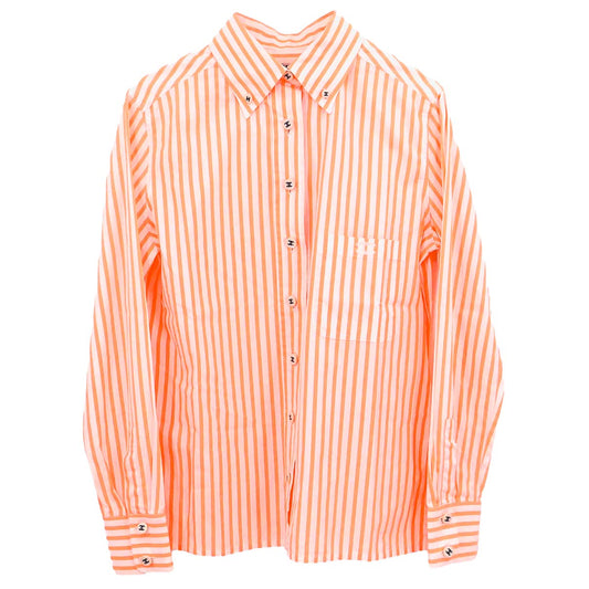 Chanel Blouse Shirt Orange