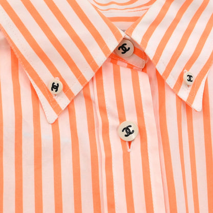 Chanel Blouse Shirt Orange