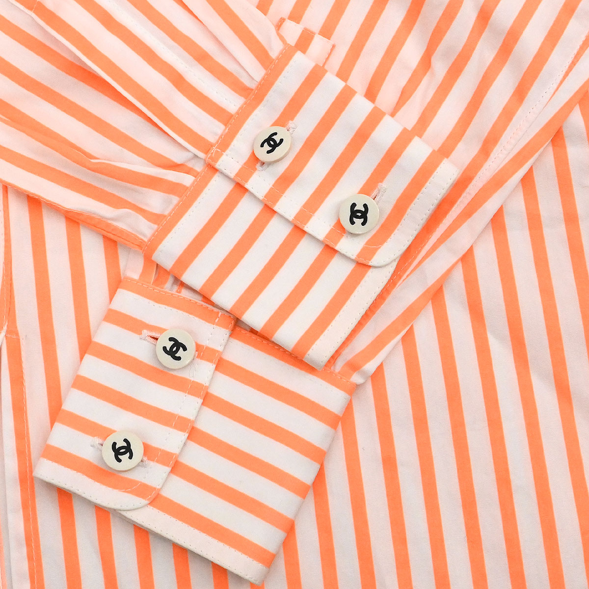 Chanel Blouse Shirt Orange