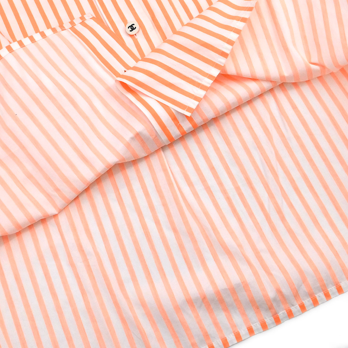 Chanel Blouse Shirt Orange