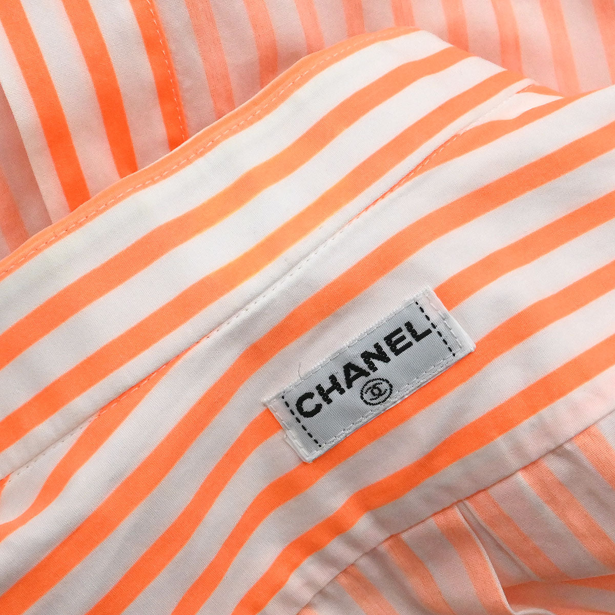 Chanel Blouse Shirt Orange