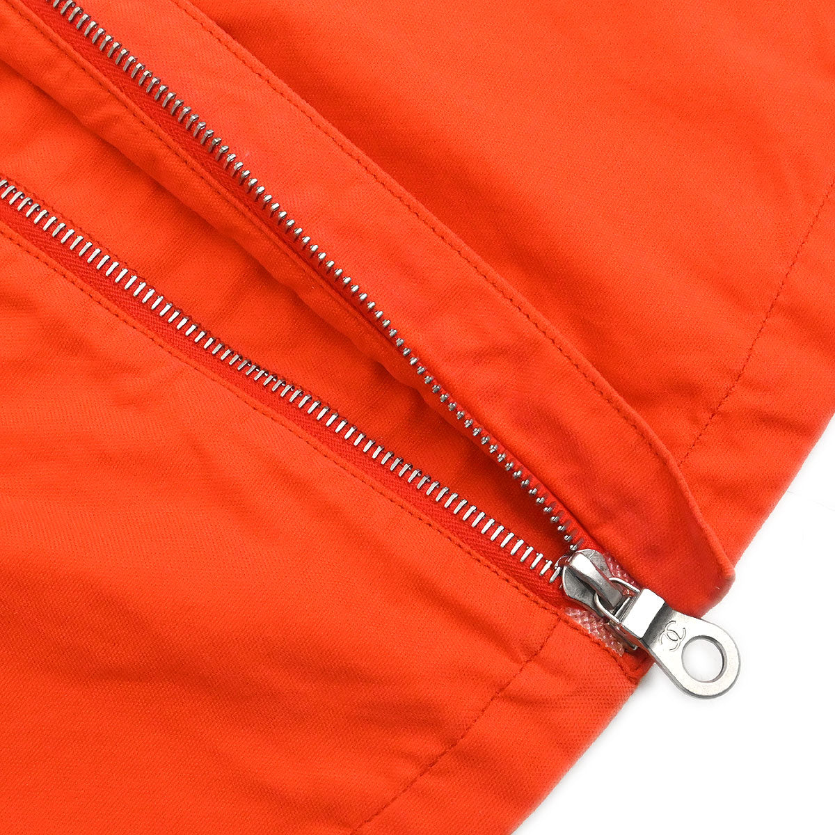 Chanel 2002 Sport Line Zip Up Jacket Orange #34