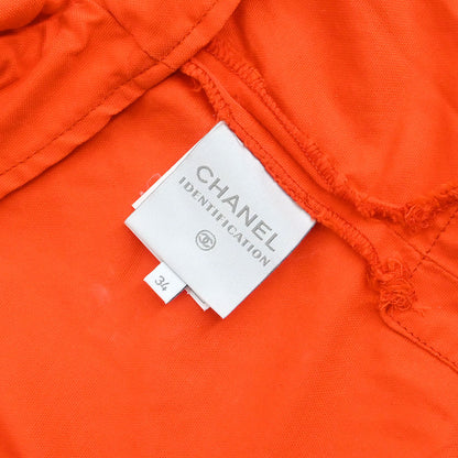Chanel 2002 Sport Line Zip Up Jacket Orange #34