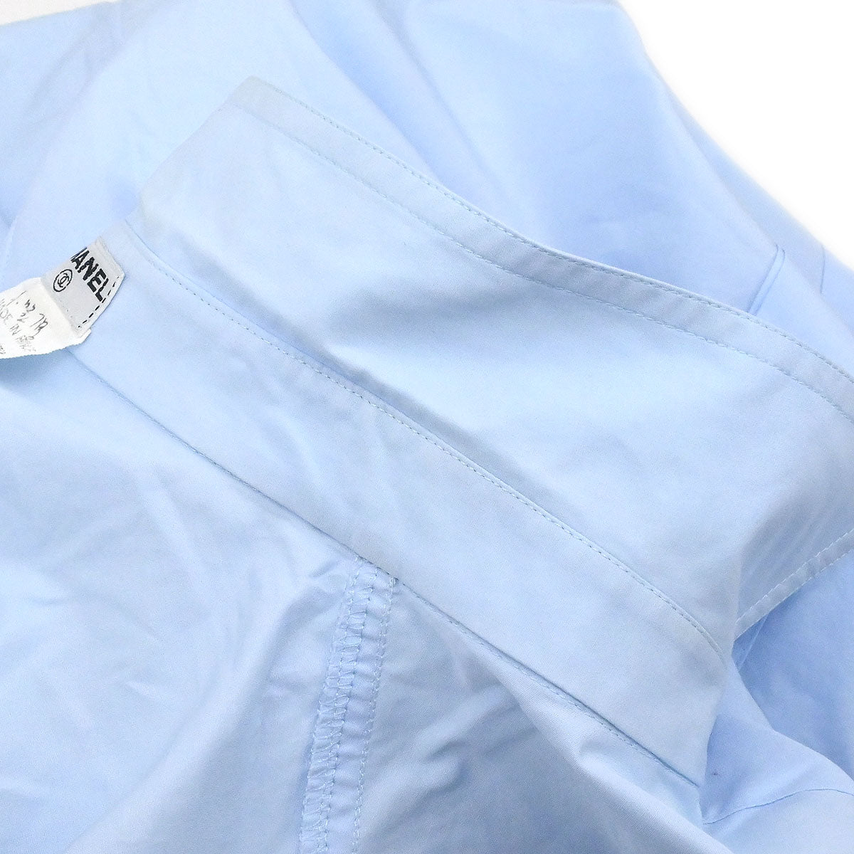 Chanel 1997 Blouse Shirt Blue #40