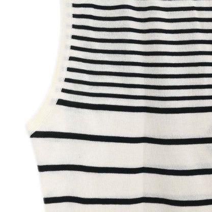 Chanel 1996 Sleeveless Tank Top White #36