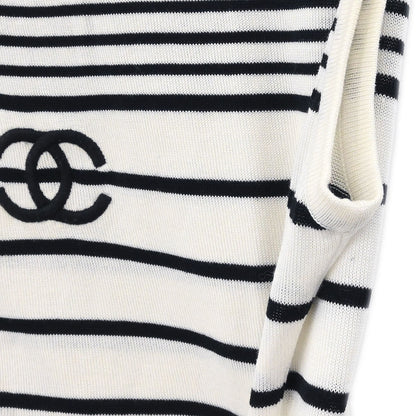 Chanel 1996 Sleeveless Tank Top White #36