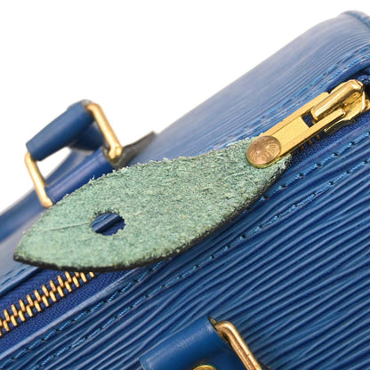 Louis Vuitton 1994 Blue Epi Speedy 25 Handbag M43015