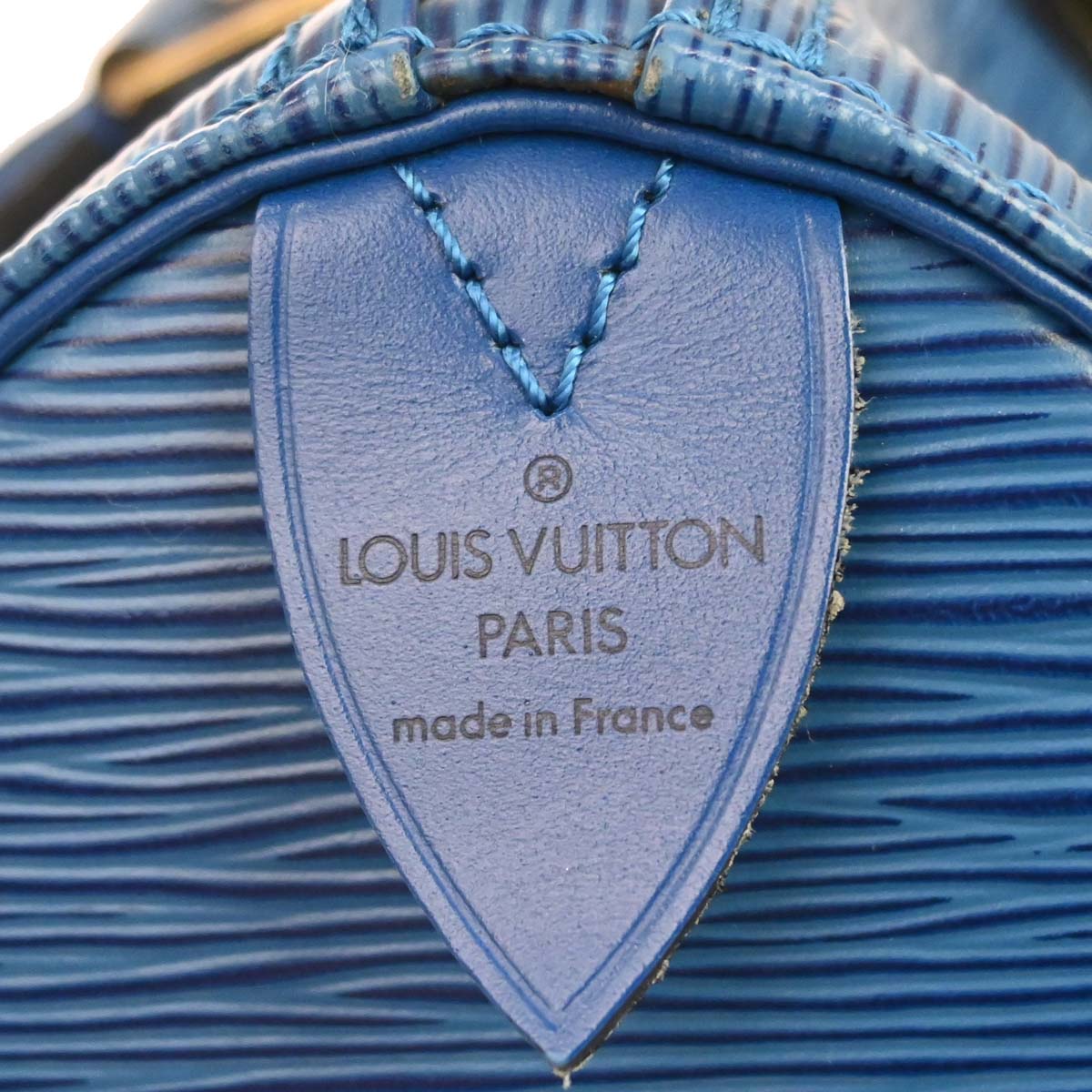 Louis Vuitton 1994 Blue Epi Speedy 25 Handbag M43015