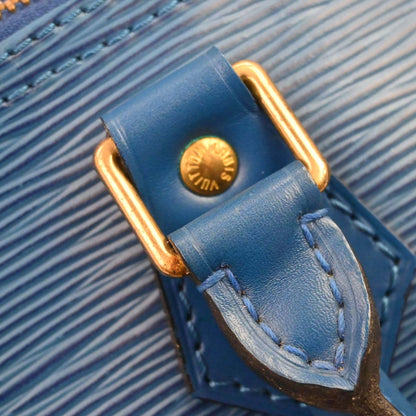 Louis Vuitton 1994 Blue Epi Speedy 25 Handbag M43015