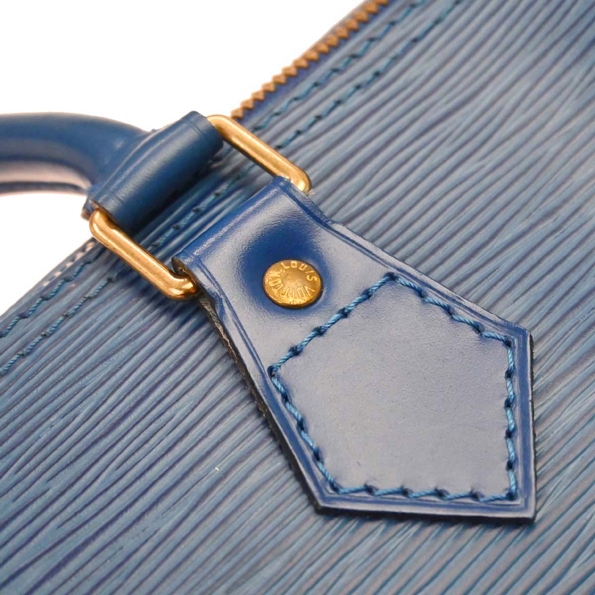 Louis Vuitton 1994 Blue Epi Speedy 25 Handbag M43015