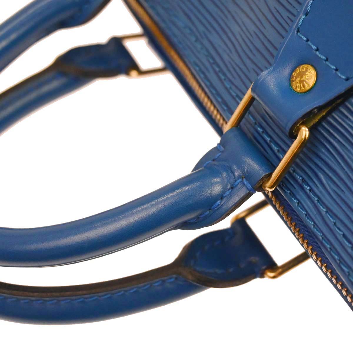 Louis Vuitton 1994 Blue Epi Speedy 25 Handbag M43015