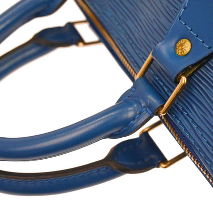 Louis Vuitton 1994 Blue Epi Speedy 25 Handbag M43015