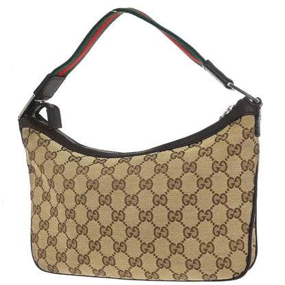 Gucci Beige Canvas GG Sherry Line Handbag