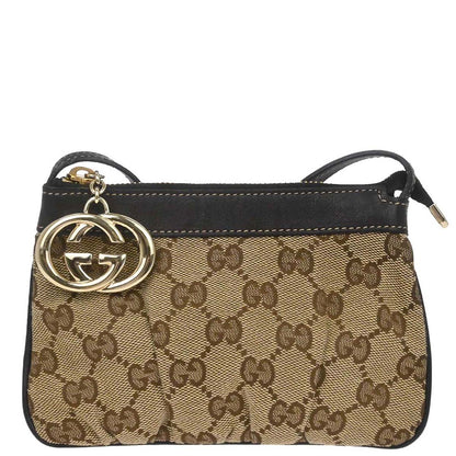 Gucci Beige Canvas GG Shoulder Bag