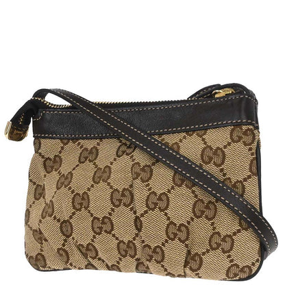 Gucci Beige Canvas GG Shoulder Bag
