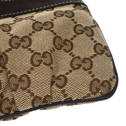 Gucci Beige Canvas GG Shoulder Bag