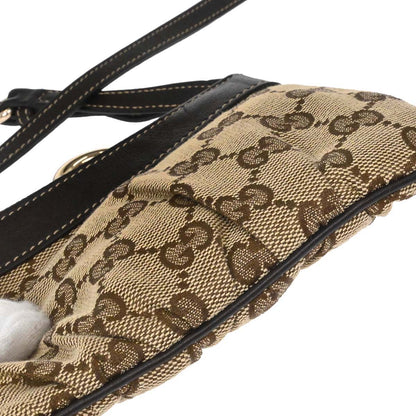 Gucci Beige Canvas GG Shoulder Bag