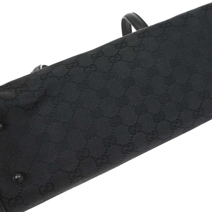 Gucci Black Bamboo GG Handbag