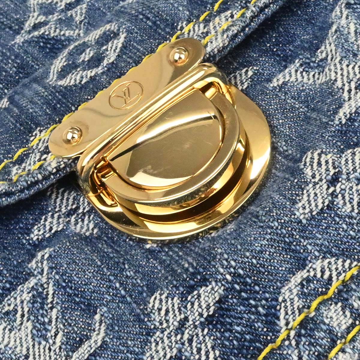 Louis Vuitton Monogram Denim Baggy GM Shoulder Bag M95048