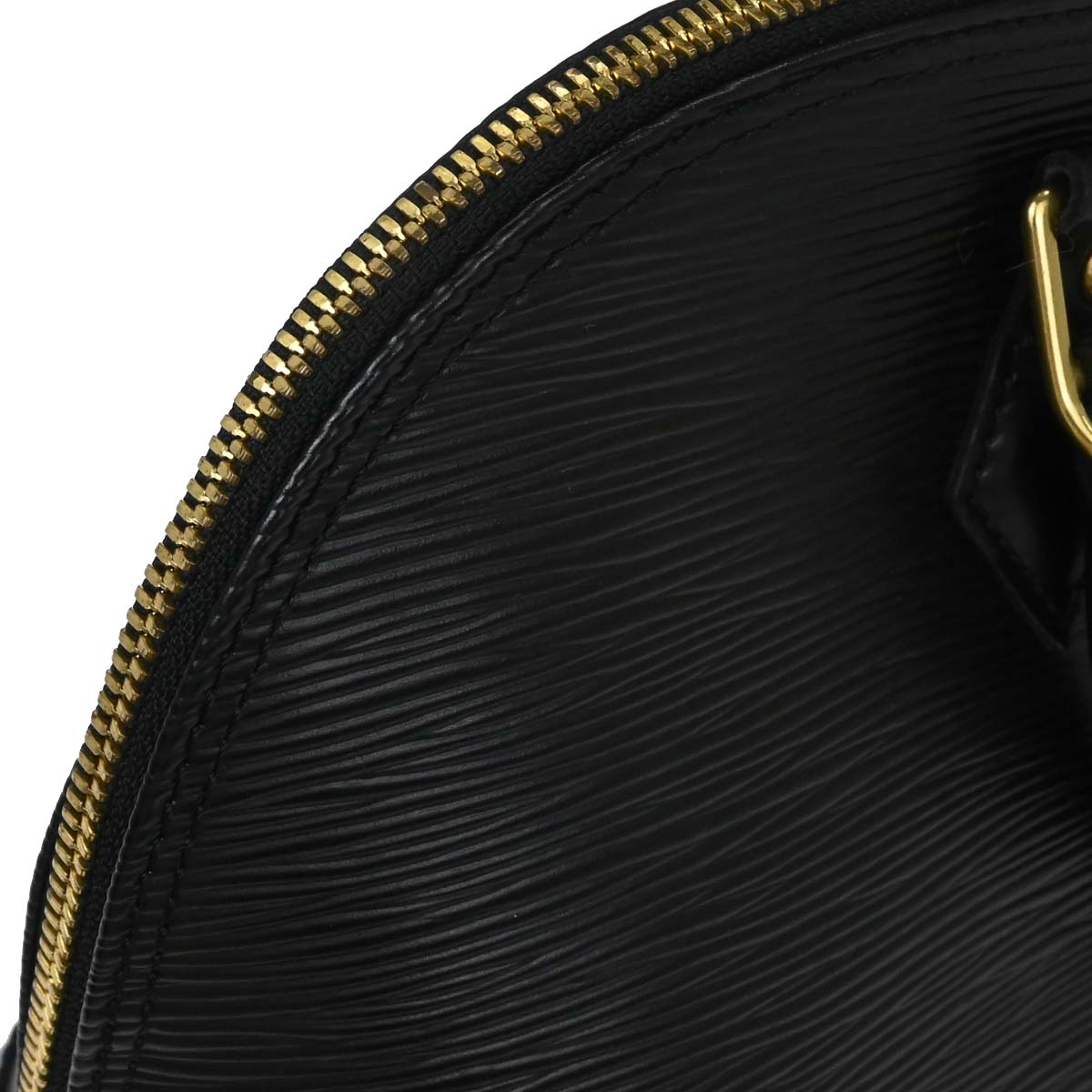 Louis Vuitton Black Epi Alma Handbag M52142