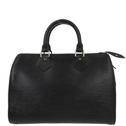 Louis Vuitton Black Epi Speedy 25 Handbag M43012