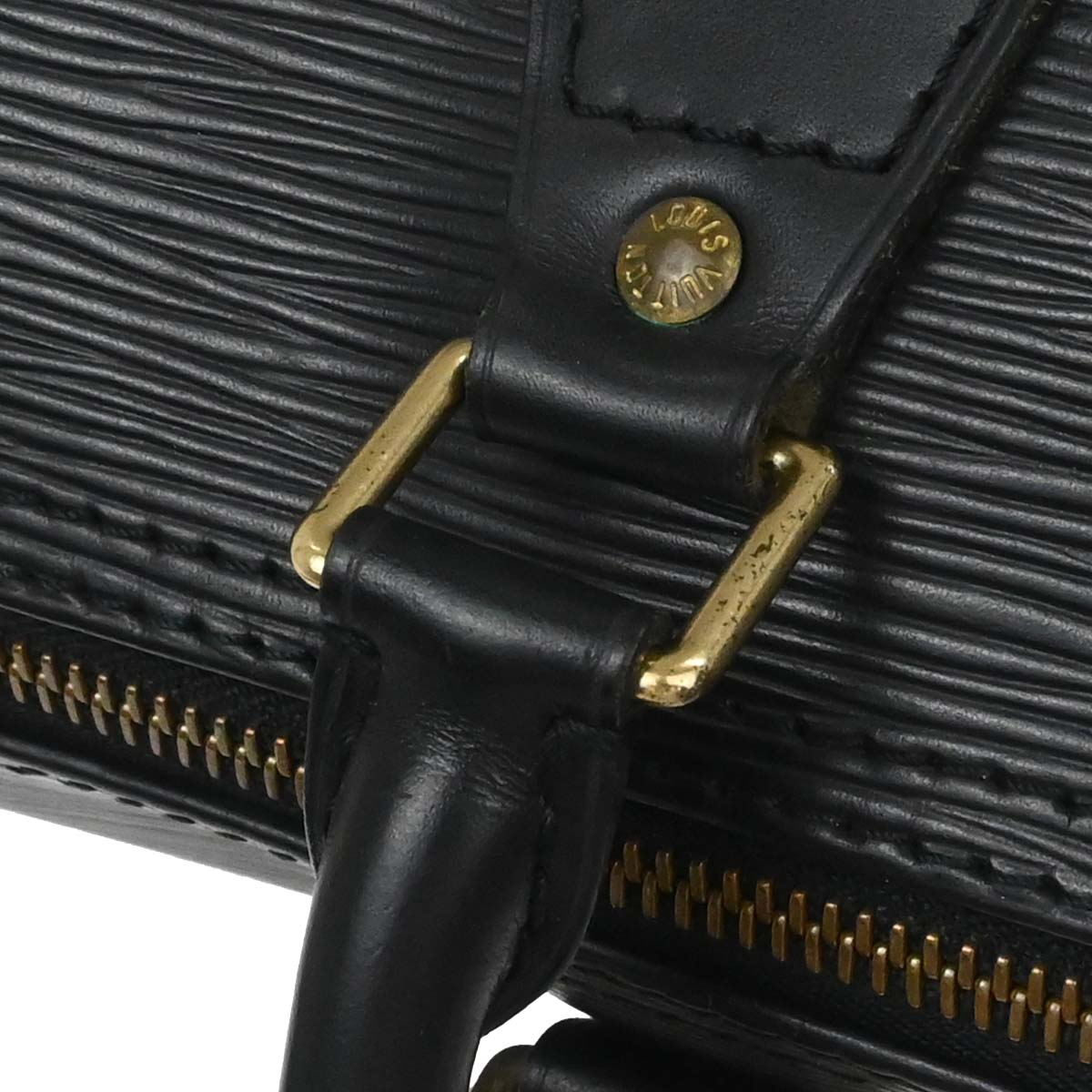 Louis Vuitton Black Epi Speedy 25 Handbag M43012