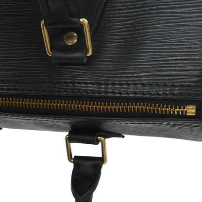 Louis Vuitton Black Epi Speedy 25 Handbag M43012