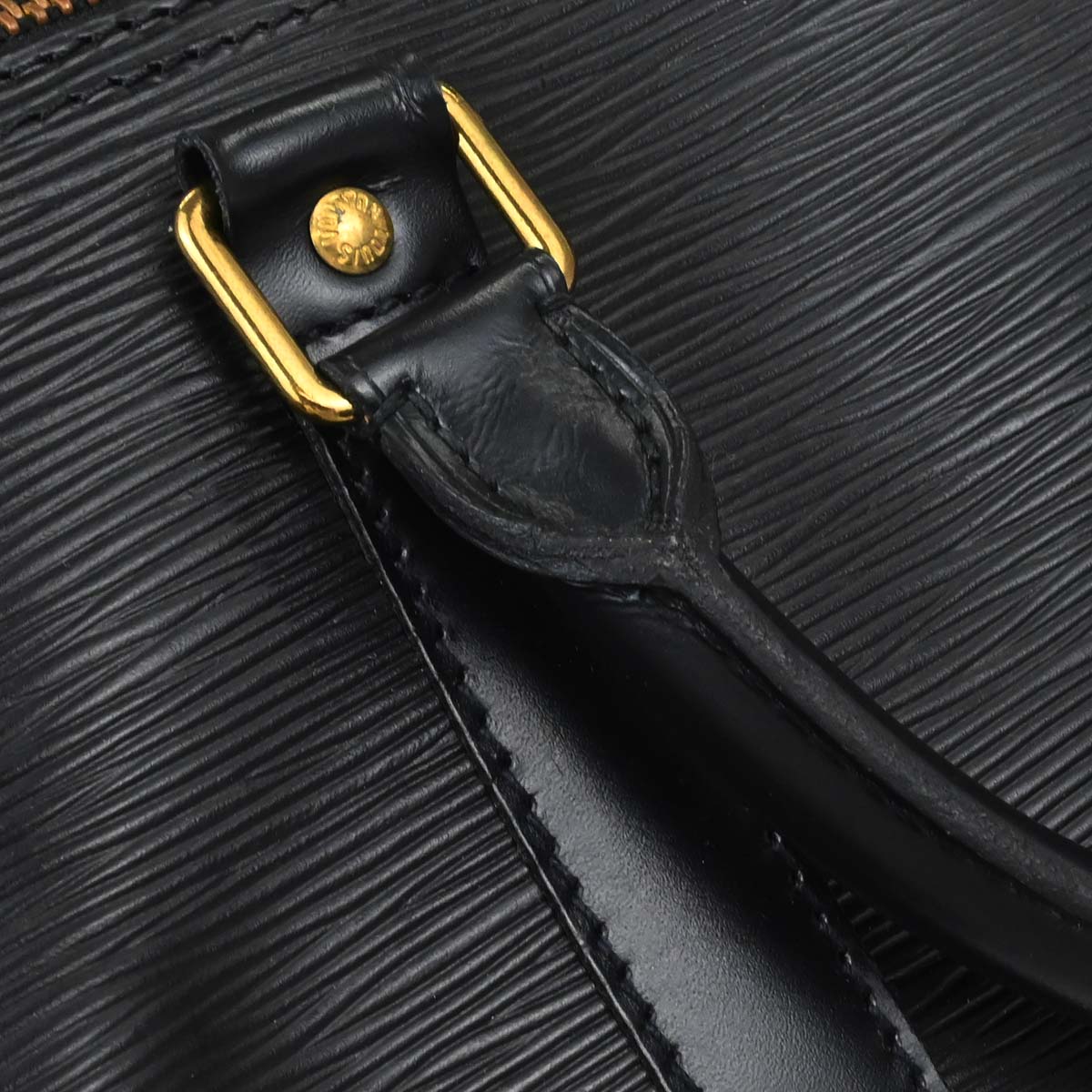 Louis Vuitton Black Epi Keepall 50 Travel Handbag M42962