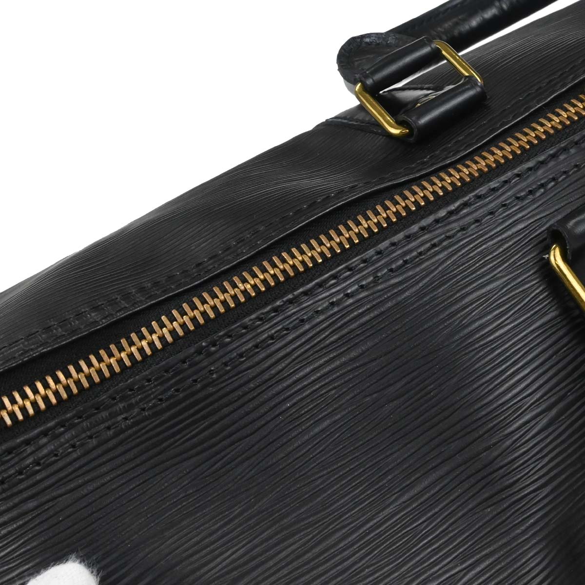 Louis Vuitton Black Epi Keepall 50 Travel Handbag M42962