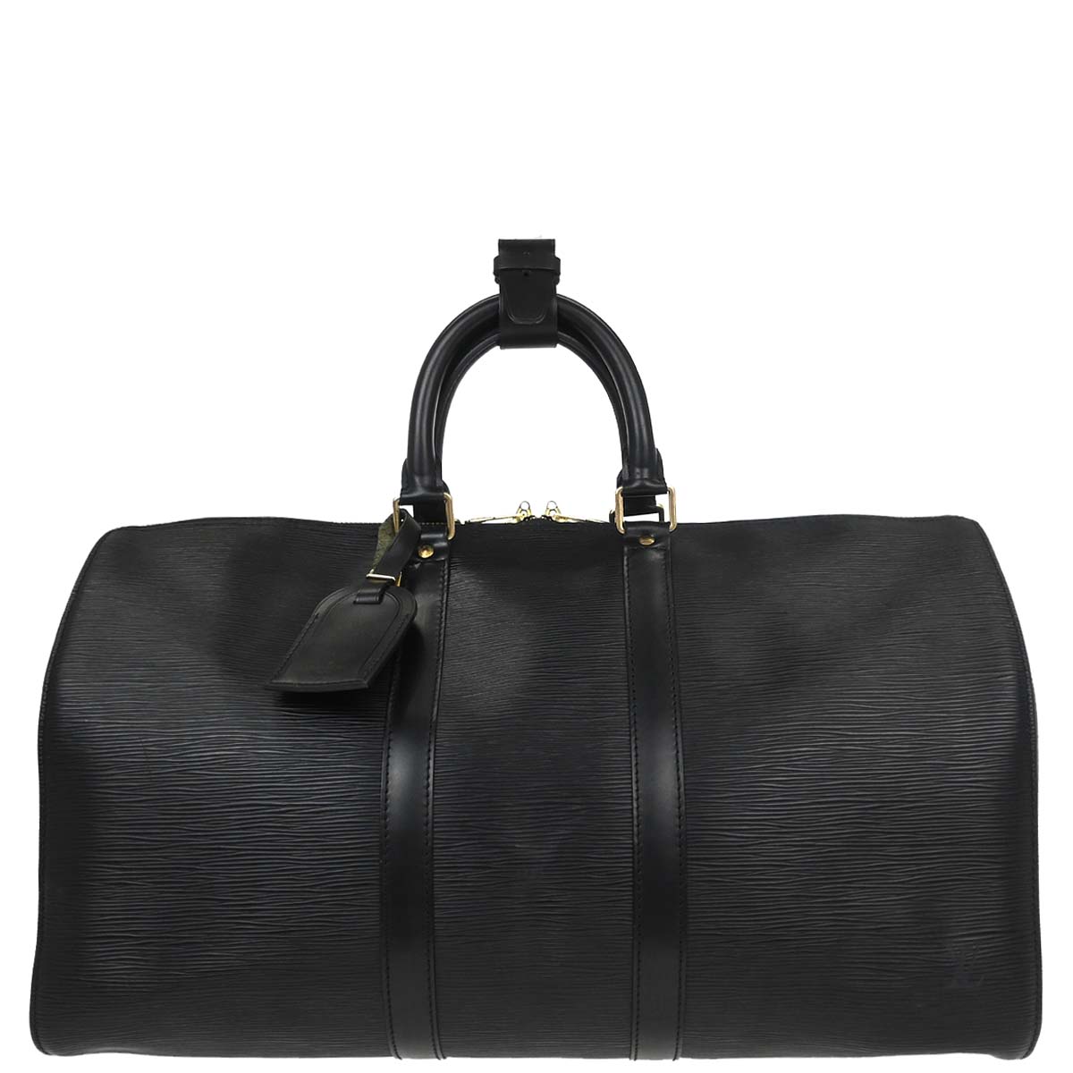 Louis Vuitton Black Epi Keepall 45 Travel Handbag M42972