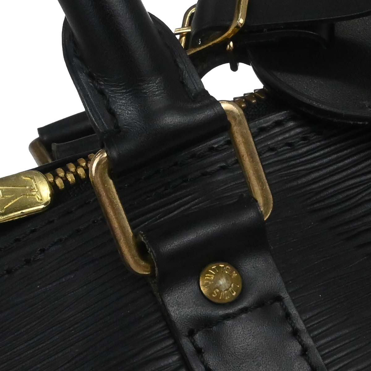 Louis Vuitton Black Epi Keepall 45 Travel Handbag M42972
