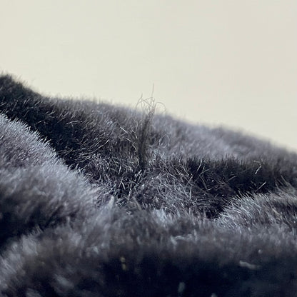 Fendi * Black Fur Nylon Zucca Tote Handbag