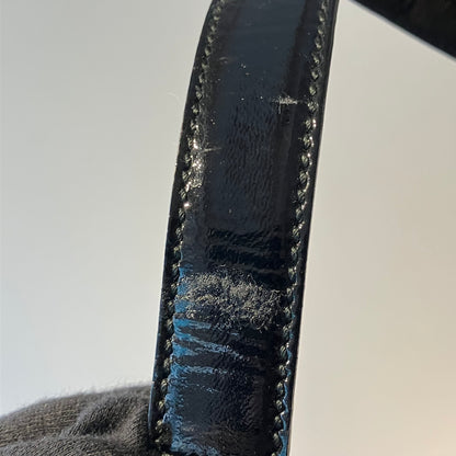 Yves Saint Laurent Black Leather Rive Gauche Muse Handbag