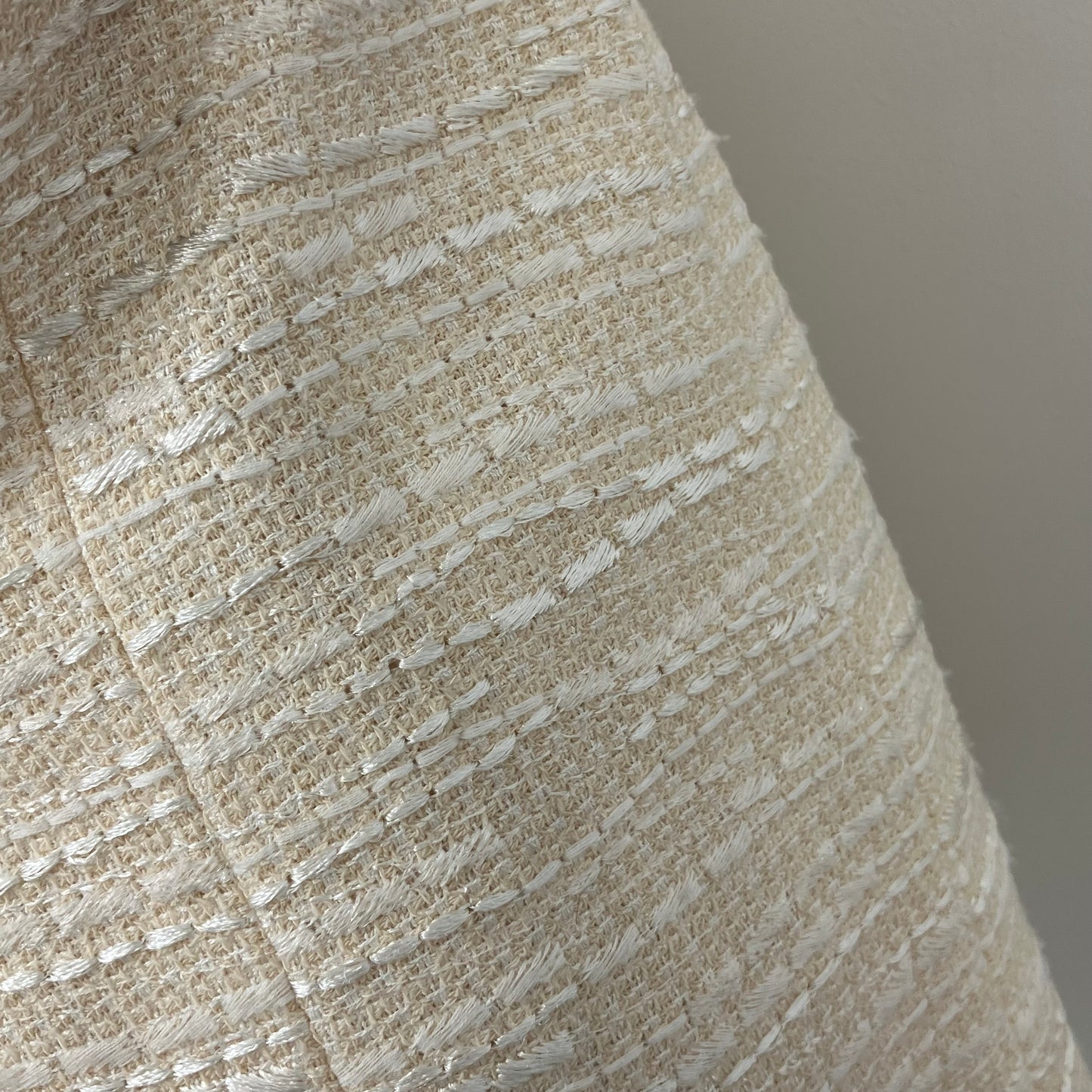 Chanel 2002 Collarless Single Breasted Jacket Ivory #38