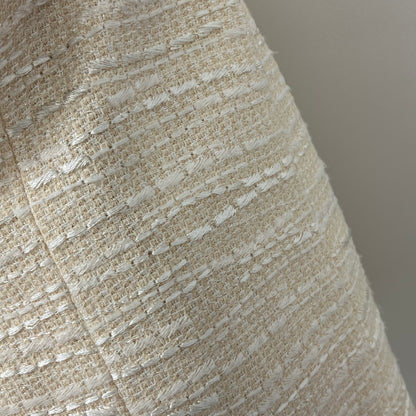 Chanel 2002 Collarless Single Breasted Jacket Ivory #38