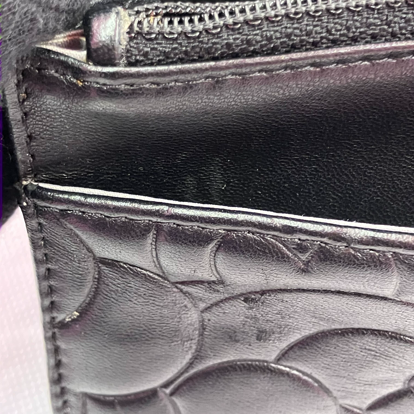Chanel Black Lambskin Camellia WOC Wallet on Chain Bag