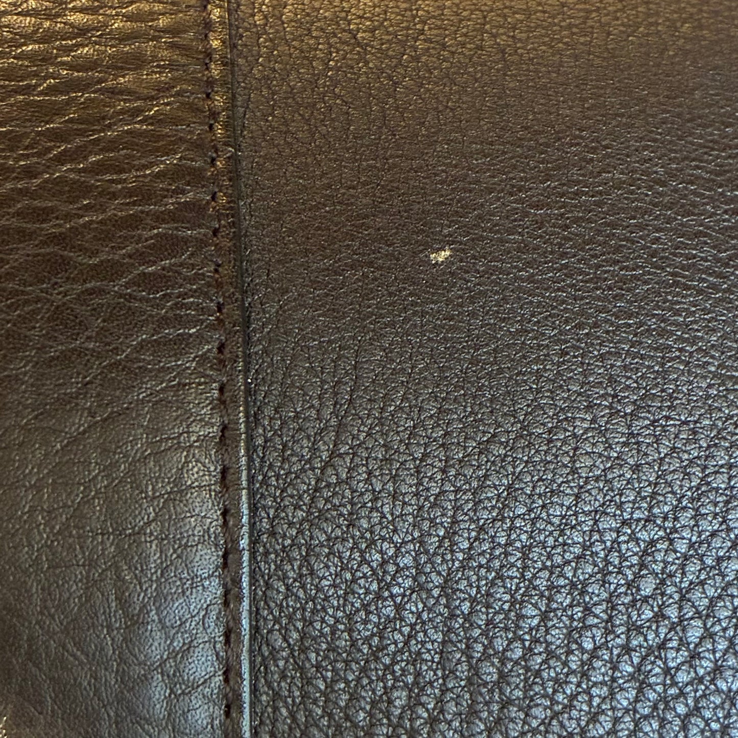 Prada Dark Brown Leather Handbag