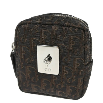 Christian Dior 2002 Brown Canvas Trotter Mini Pouch