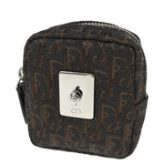 Christian Dior 2002 Brown Canvas Trotter Mini Pouch