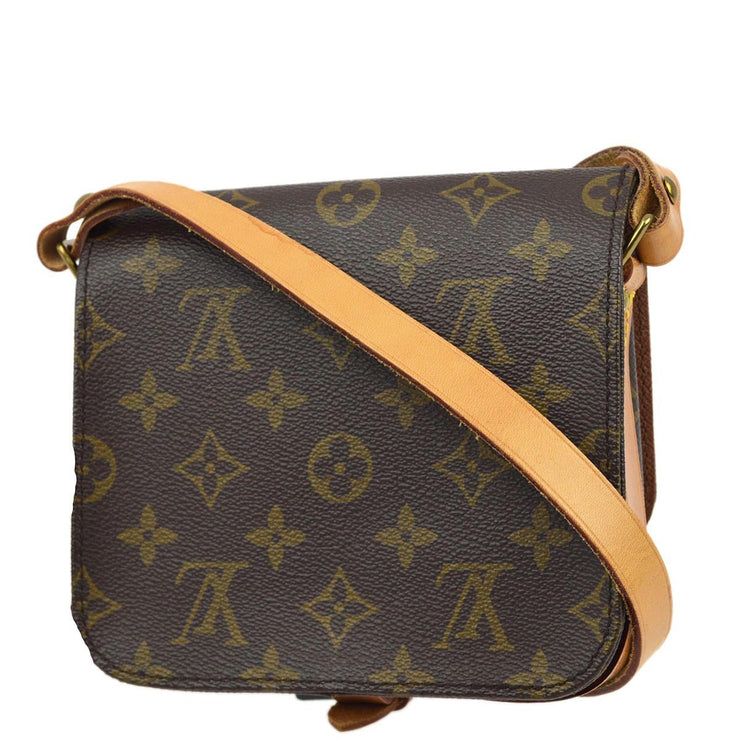 Louis Vuitton 1990 Monogram Cartouchiere PM Shoulder Bag M51254