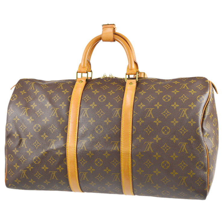 Vintage Louis Vuitton monogram travel keepall 50 duffle bag