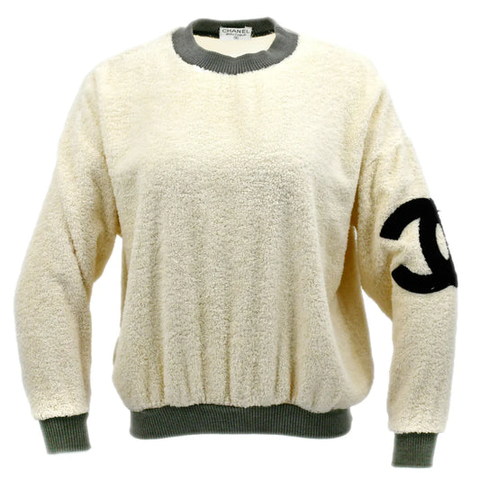 Chanel Cruise 1993 CC terry-cloth sweatshirt