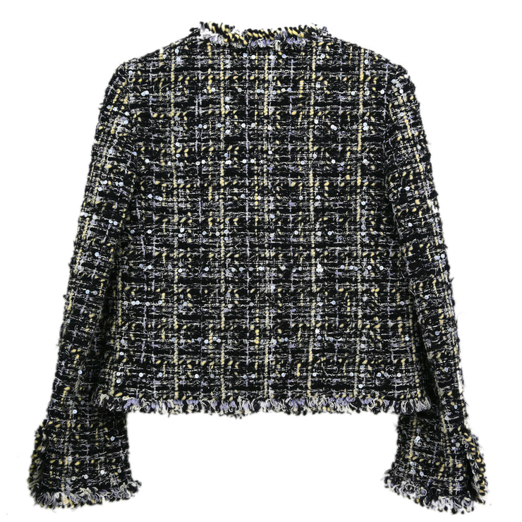 Chanel Collarless Jacket Black 03A #38