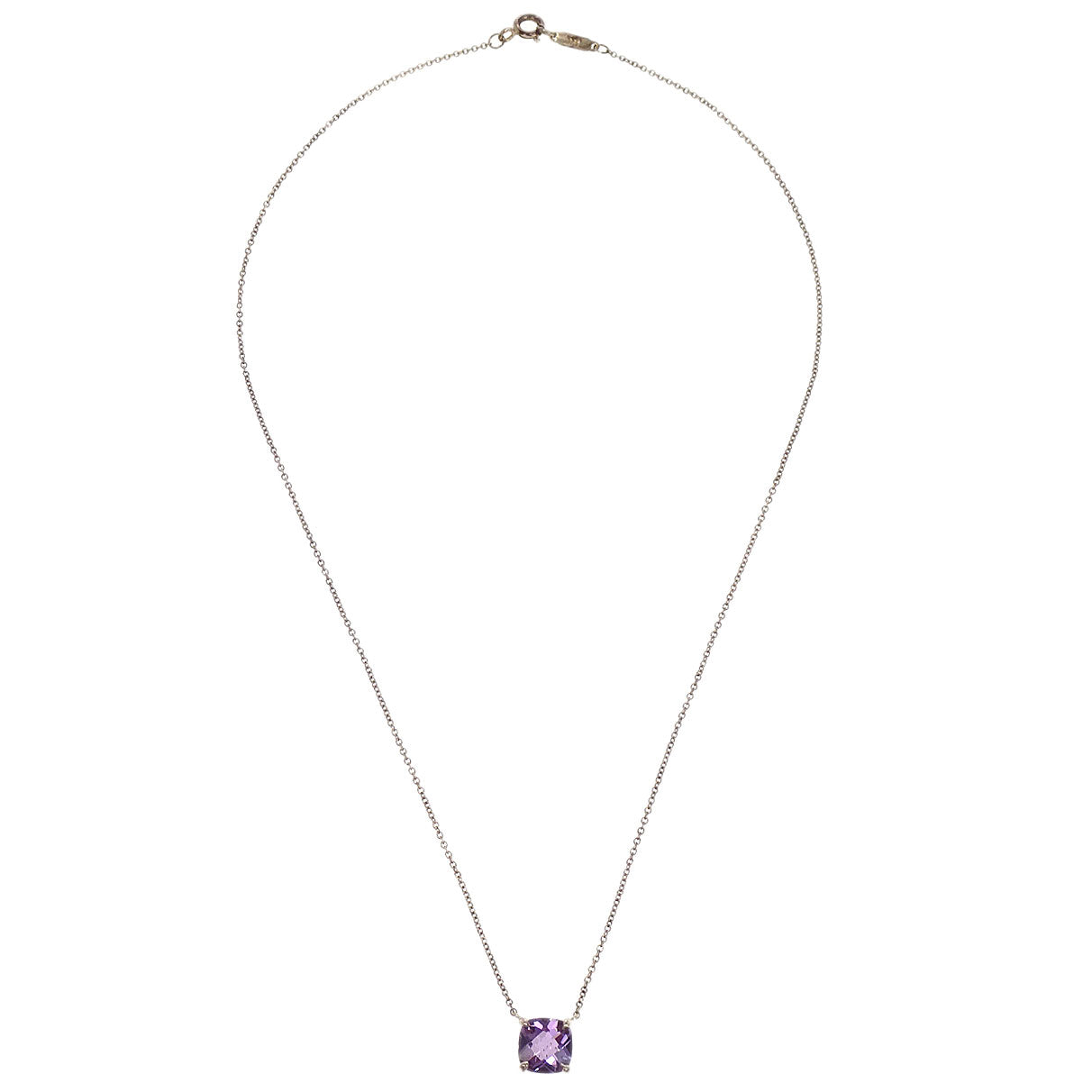 Tiffany & Co. Sparklers Pendant Necklace SV925 Amethyst Silver