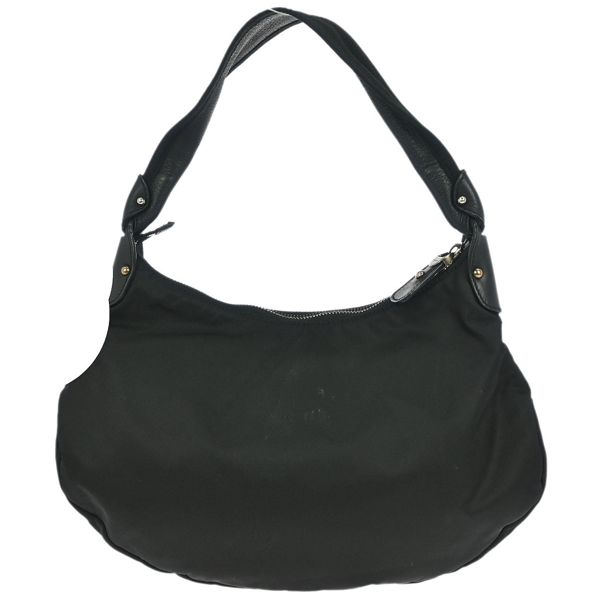 Salvatore Ferragamo Black Nylon Vara Bow Handbag